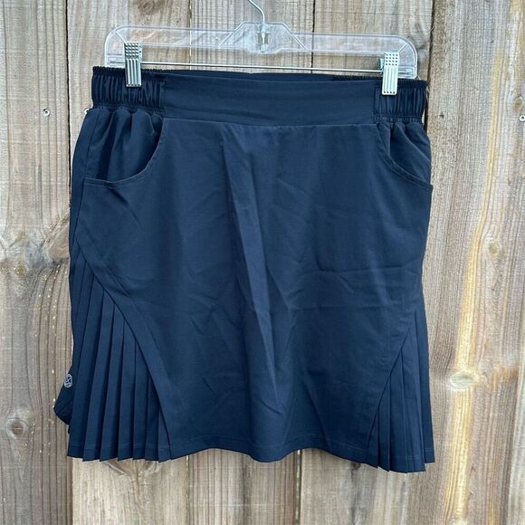 Mondetta Women's Black Athletic Skort M Pleated Tennis Golf Running - Picture 1 of 6